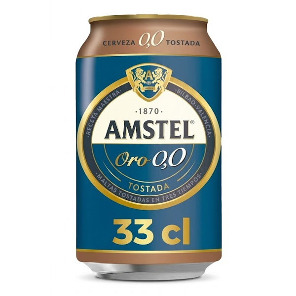 Cerveza Amstel Oro 0,0 Tostada